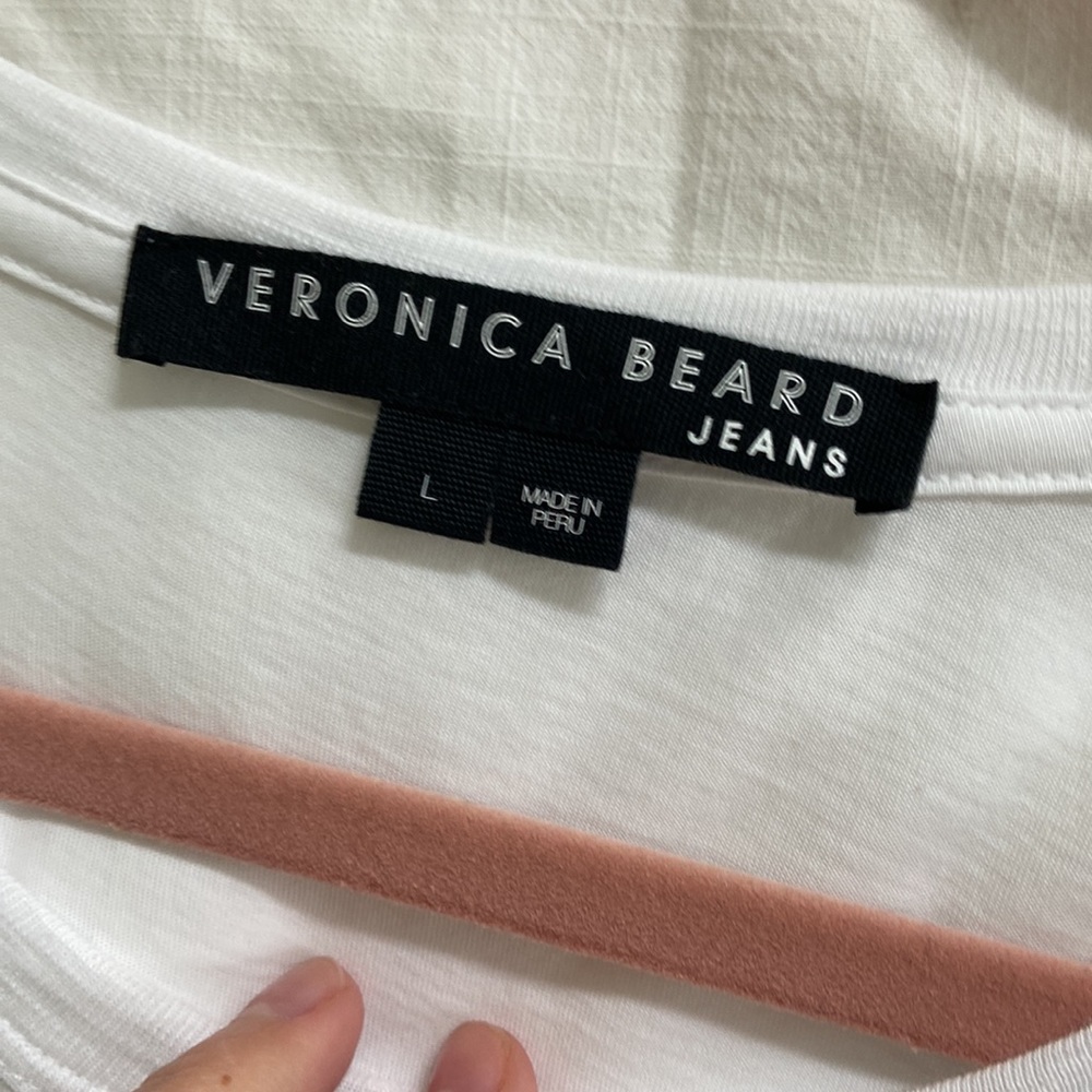 Veronica Beard White and Olive Green Dress - Picture 3 of 6